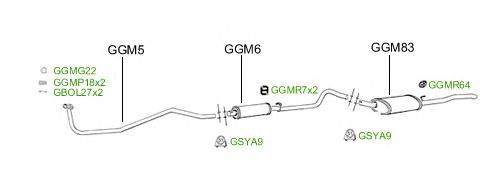 Система выпуска ОГ GT Exhaust 2616