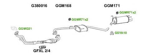 Система выпуска ОГ GT Exhaust 2627