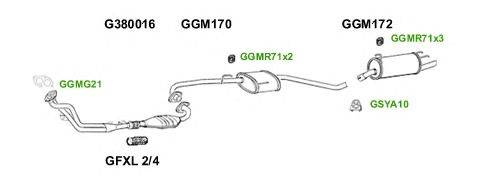 Система выпуска ОГ GT Exhaust 2628