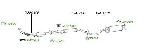 Система выпуска ОГ GT Exhaust 2777