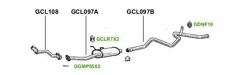 Система выпуска ОГ GT Exhaust 3682