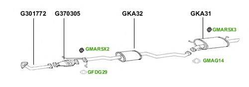 Система выпуска ОГ GT Exhaust 4379