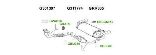 Система выпуска ОГ GT Exhaust 4416