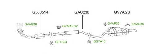 Система выпуска ОГ GT Exhaust 4666