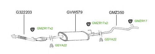 Система выпуска ОГ GT Exhaust 4763