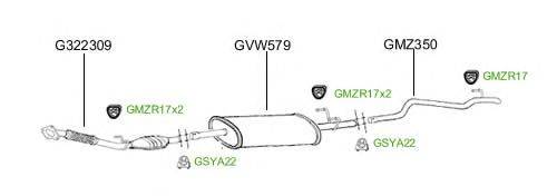 Система выпуска ОГ GT Exhaust 4764