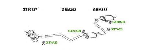 Система выпуска ОГ GT Exhaust 6115
