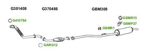 Система выпуска ОГ GT Exhaust 6149