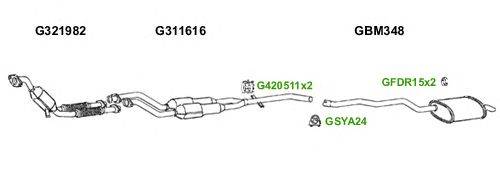 Система выпуска ОГ GT Exhaust 6153