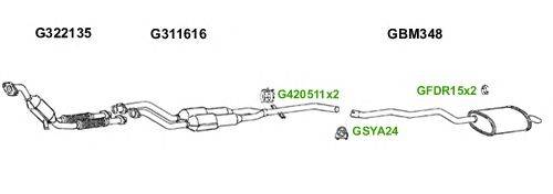 Система выпуска ОГ GT Exhaust 6154