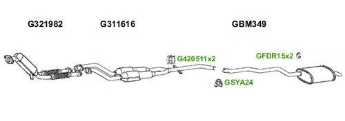 Система выпуска ОГ GT Exhaust 6157