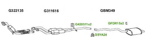 Система выпуска ОГ GT Exhaust 6159