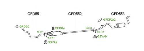 Система выпуска ОГ GT Exhaust 784