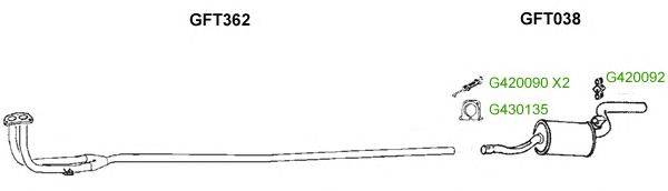 Система выпуска ОГ GT Exhaust 9480