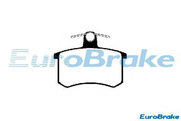 Комплект тормозных колодок, дисковый тормоз EUROBRAKE 5501229952