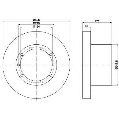 Тормозной диск TEXTAR 93067600