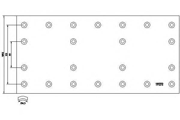 Тормозные колодки, барабанный тормоз TEXTAR 19272