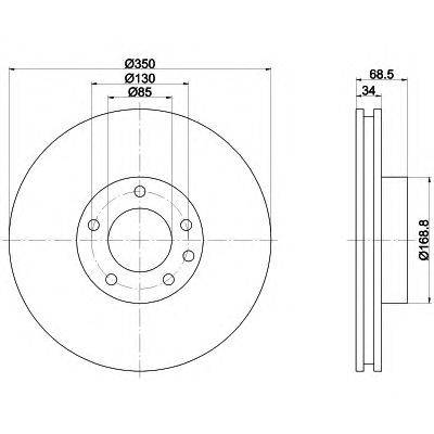 Тормозной диск TEXTAR 92121800