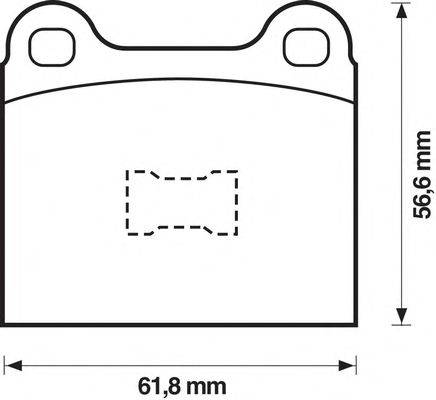 Комплект тормозных колодок, дисковый тормоз SPIDAN 30096