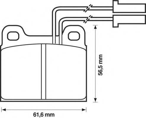 Комплект тормозных колодок, дисковый тормоз VEMA 830152