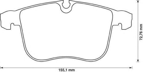 Комплект тормозных колодок, дисковый тормоз REMSA 05300