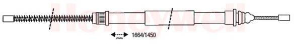 Трос, стояночная тормозная система BENDIX 431039B