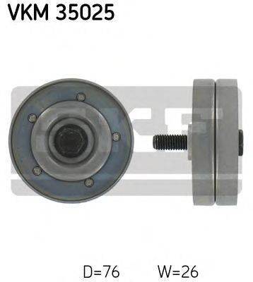 Паразитный / ведущий ролик, поликлиновой ремень SKF VKM35025