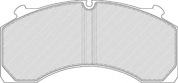 Комплект тормозных колодок, дисковый тормоз FERODO 29180