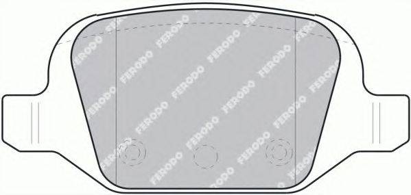 Комплект тормозных колодок, дисковый тормоз FERODO FDB1324