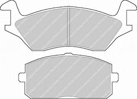 Комплект тормозных колодок, дисковый тормоз FERODO 20606