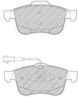 Комплект тормозных колодок, дисковый тормоз FERODO FDB4338