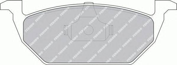 Комплект тормозных колодок, дисковый тормоз FERODO FSL1094