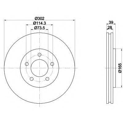 Тормозной диск MINTEX MDC1554