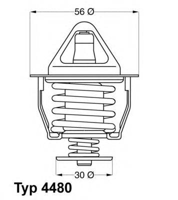 Термостат, охлаждающая жидкость WAHLER 448082D