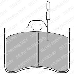 Комплект тормозных колодок, дисковый тормоз DELPHI 20356