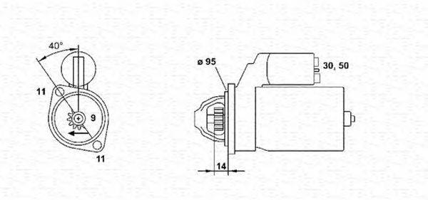 Стартер MAGNETI MARELLI 943241031010