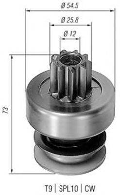 Ведущая шестерня, стартер MAGNETI MARELLI 940113020085