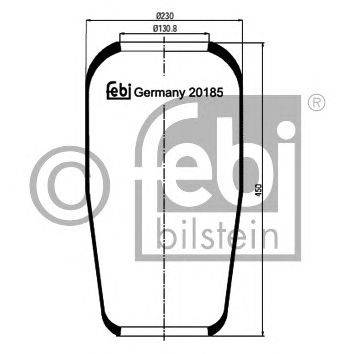 Кожух пневматической рессоры FEBI BILSTEIN 20185