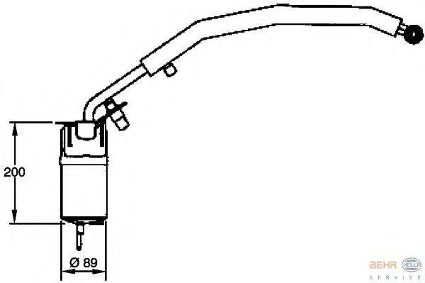 Осушитель, кондиционер BEHR HELLA SERVICE 8FT 351 335-081