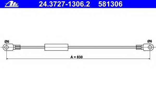 Трос, стояночная тормозная система ATE 24.3727-1306.2