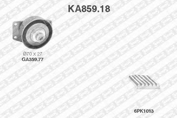 Поликлиновой ременный комплект SNR KA859.18