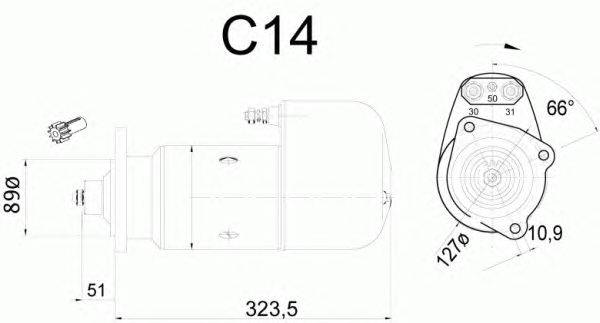 Стартер EFEL 22652