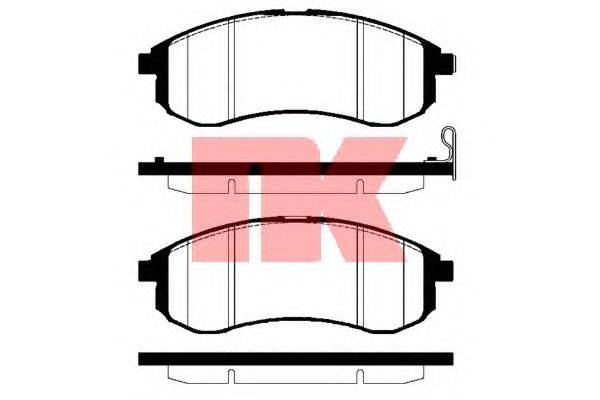 Комплект тормозных колодок, дисковый тормоз NK 223031