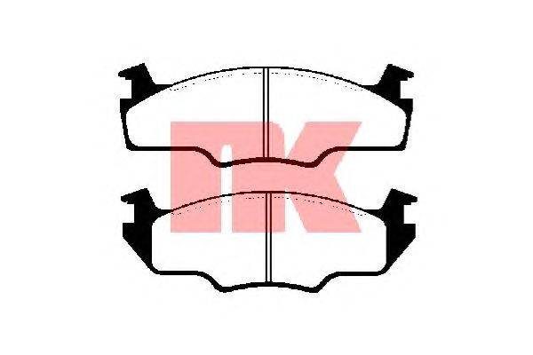 Комплект тормозных колодок, дисковый тормоз NK 224709