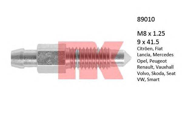 Болт воздушного клапана / вентиль NK 89010