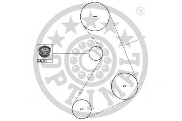 Комплект ремня ГРМ OPTIMAL SK-1104