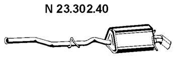 Глушитель выхлопных газов конечный EBERSPÄCHER 23.302.40