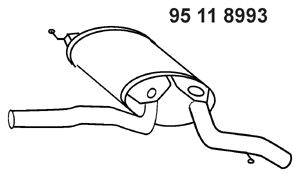 Глушитель выхлопных газов конечный EBERSPÄCHER 95 11 8993