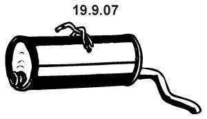 Глушитель выхлопных газов конечный EBERSPÄCHER 19.9.07