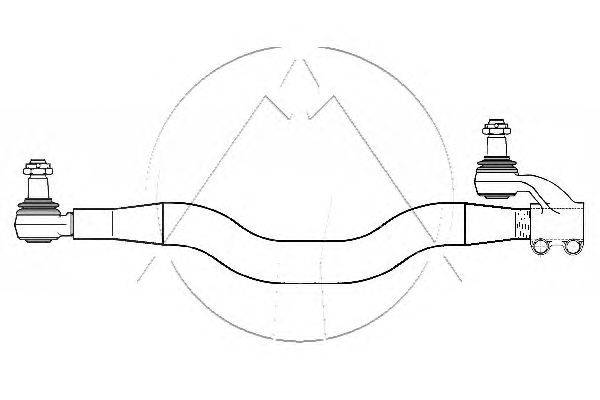 Продольная рулевая тяга SIDEM 44533